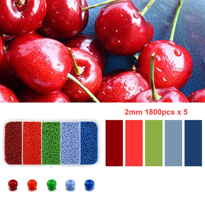 9000Pcs Czech Glass Seed Beads Box