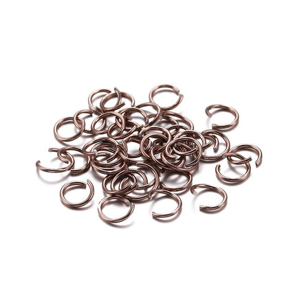 300pcs 6-10mm Aluminum Soft Open Loop Jump Rings