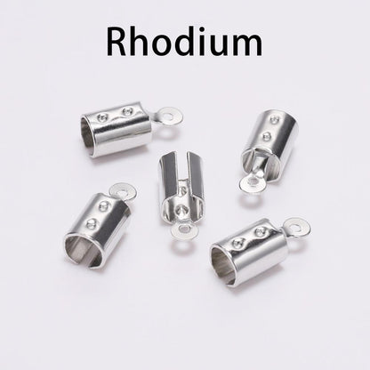 Extrémité du cordon à sertir repliable 5x12mm, 100pcs