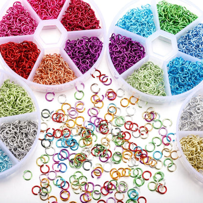 Colorful Single Loop Ring Set for Jewelry Making