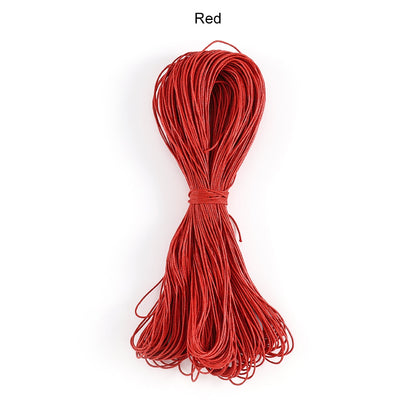 1 mm Polyester Braided Rope, Beaded Cord Wax, 65m lot