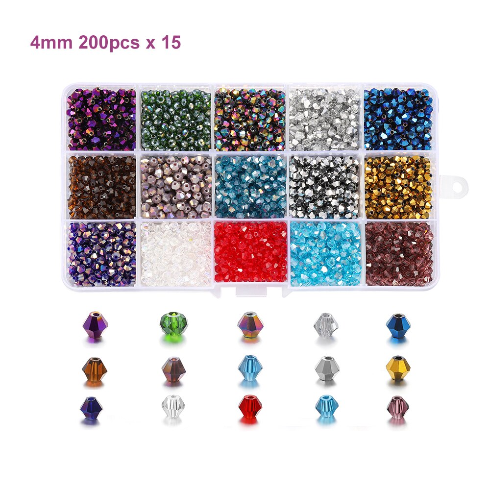 Coffret de 9 000 perles de charme de 3 mm.