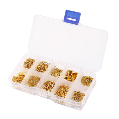 5-Color Jewelry Findings Set, 1020pcs