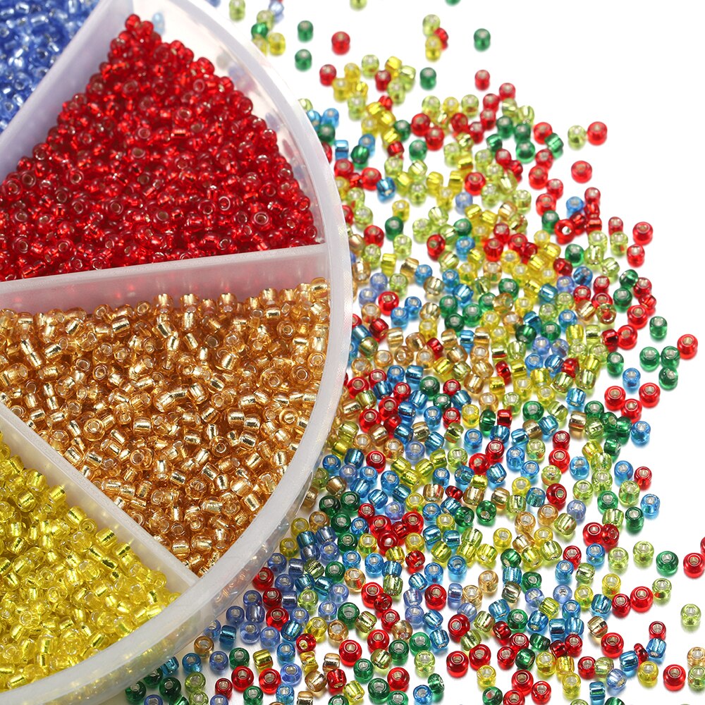 2mm Glass Seed Beads 6300pcs Set