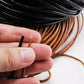 1.5 2 2.5 3 4 5 6mm Genuine Cow Leather Round Thong Cord, 2-5m lot