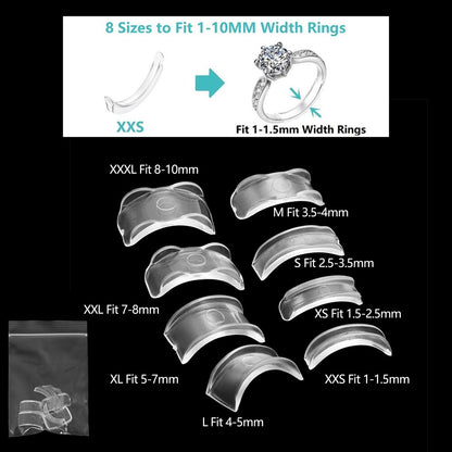 Transparent Ring Size Adjustment Set