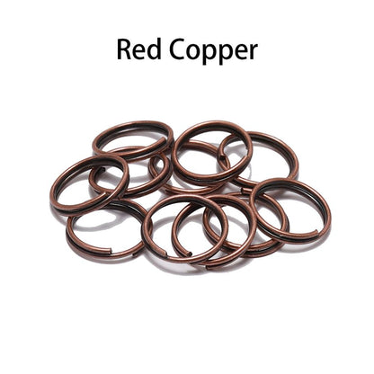 4-12mm Gold Double Loop Ringsб 50-200pcs