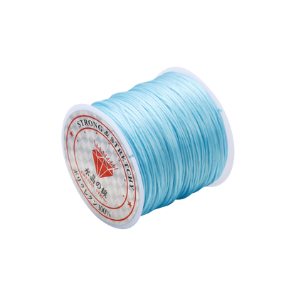 Starke elastische Kristallperlenschnur, 1 mm, 10–40 m Rolle