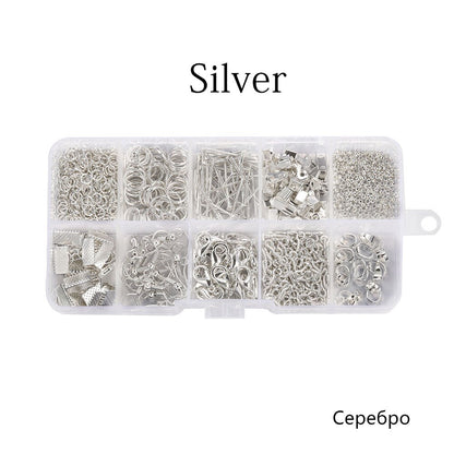 5-Color Jewelry Findings Set, 1020pcs