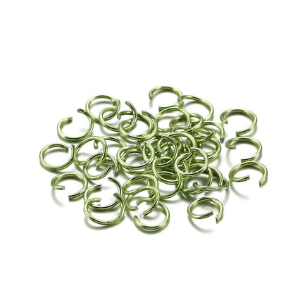 300pcs 6-10mm Aluminum Soft Open Loop Jump Rings