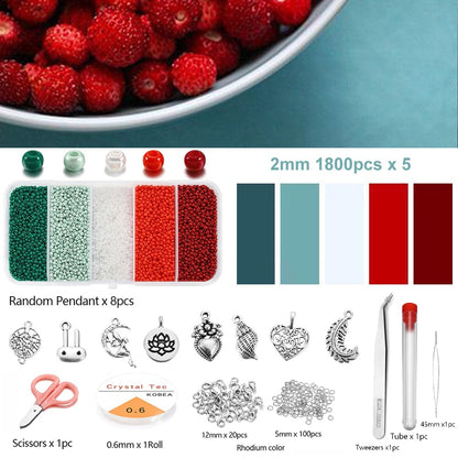 9000Pcs Czech Glass Seed Beads Box