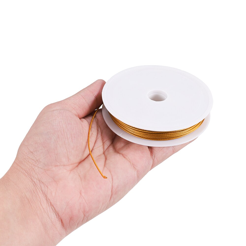 0.3mm 0.45mm 0.5mm 0.6mm Stainless Steel Gold Resistant Strong Line Wire, 1Roll