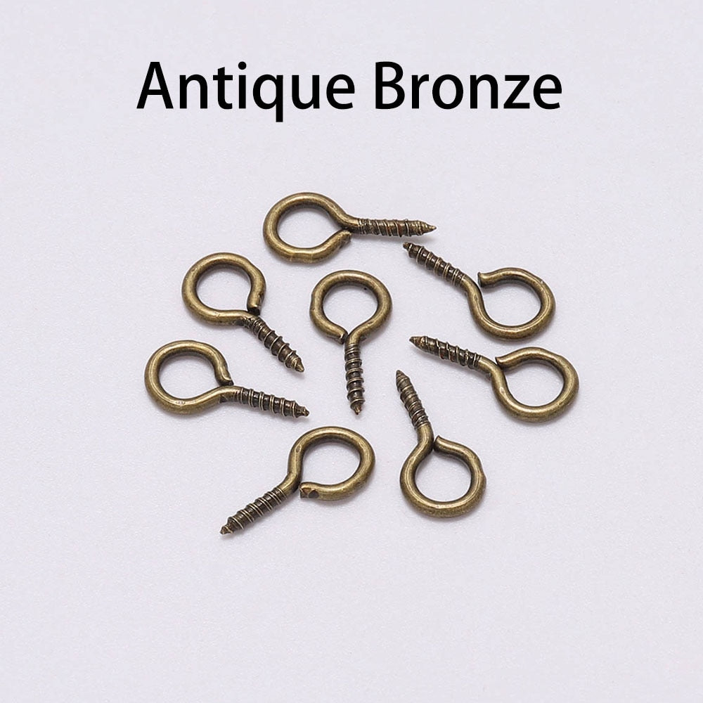 Mini Screw Eye Pins, 350pcs