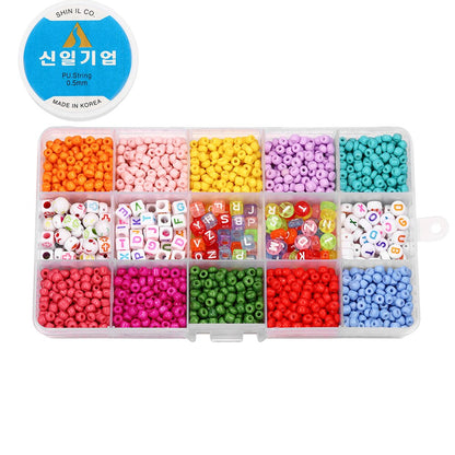 3 mm Charm-Perlen, 9000-teiliges Box-Set