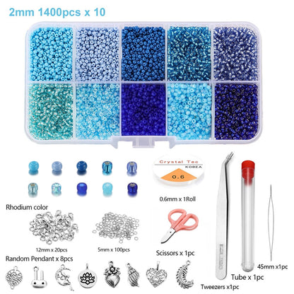 14000pcs Czech Seed Beads Box Set