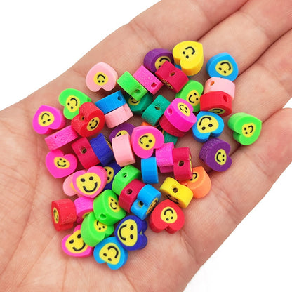 50pcs Mixed Shape Polymer Clay Beads