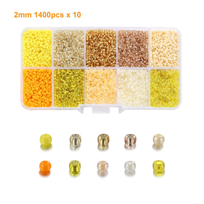 3 mm Charm-Perlen, 9000-teiliges Box-Set