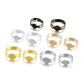 40pcs 7, 8mm Gold Plated Adjustable Rings