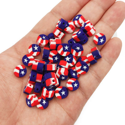 50pcs Mixed Shape Polymer Clay Beads