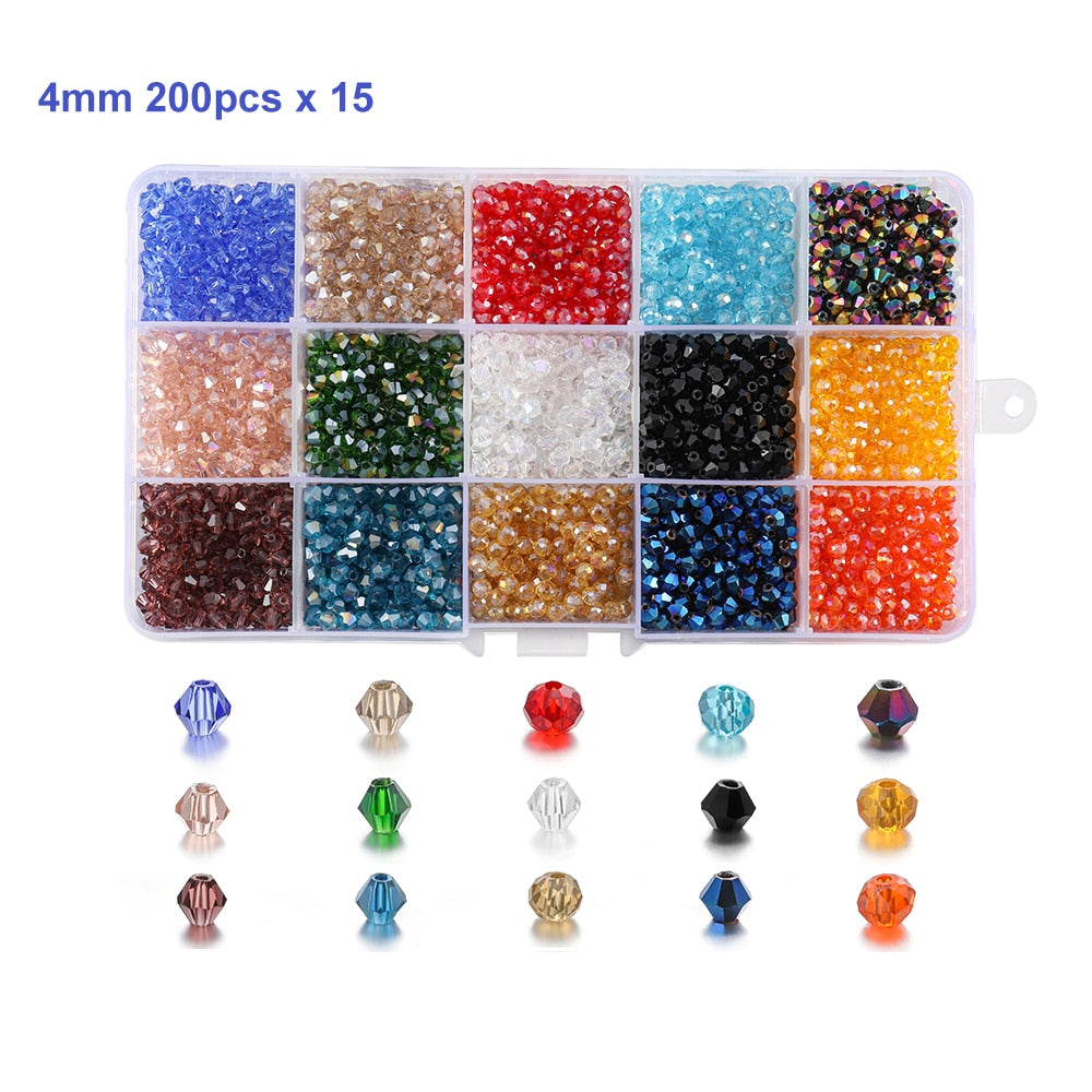 Coffret de 9 000 perles de charme de 3 mm.