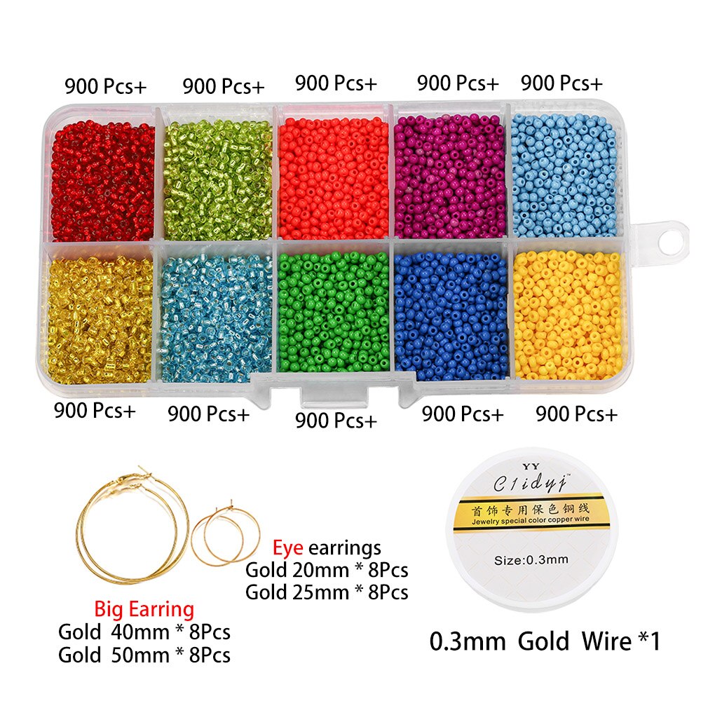 Schmuckherstellungsset mit Perlen in verschiedenen Farben