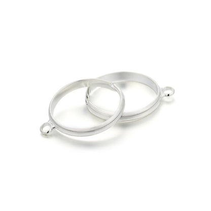 20pcs Silver Plated Adjustable Ring Settings