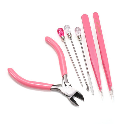Tweezer & Pliers Jewelry Tool Kit for Beading & Cutting