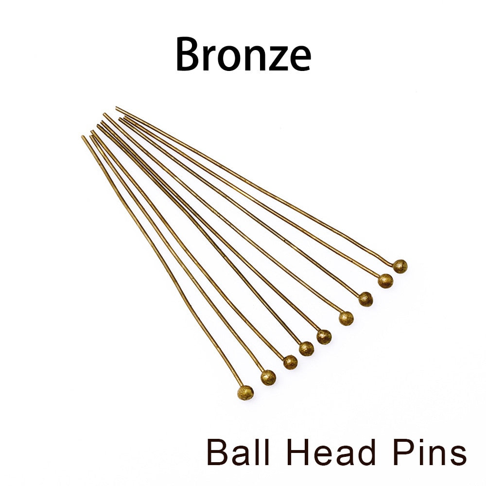 Connecteurs à broches à tête 10-50 mm, 200 pièces