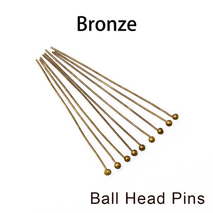 10-50mm Head Pins Connectors, 200pcs