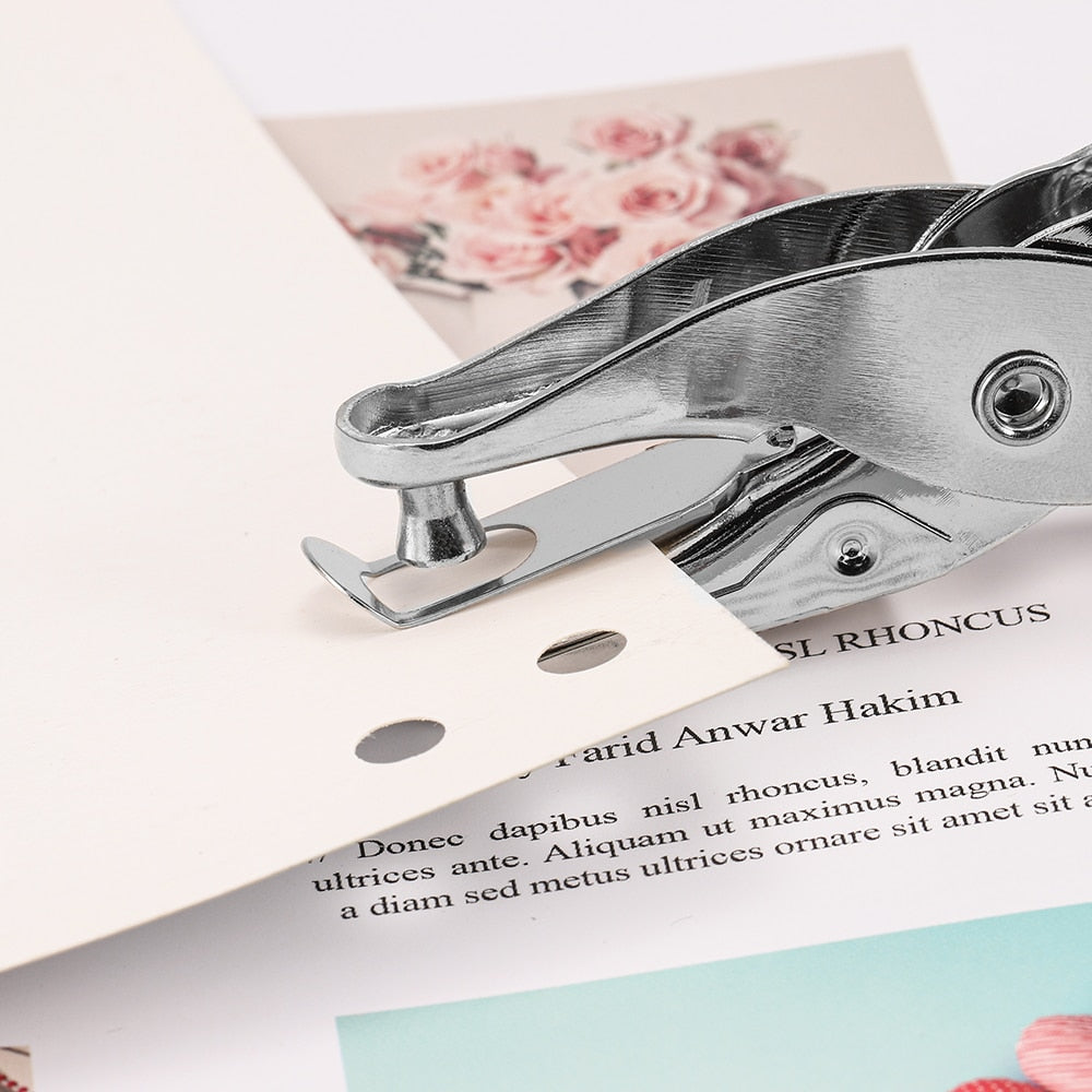 Hole Puncher Metal Hand Craft Sheet Single For Earring Necklace Paper Punch