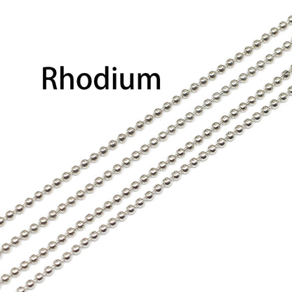 1.2 1.5 2 mm Metal Ball Bead, 5m