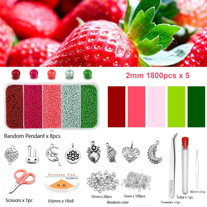 9000Pcs Czech Glass Seed Beads Box