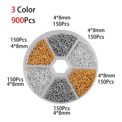 Mini épingles à œil mixtes, 600-900 pièces