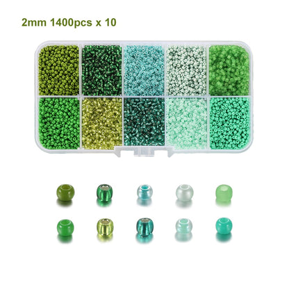 3 mm Charm-Perlen, 9000-teiliges Box-Set