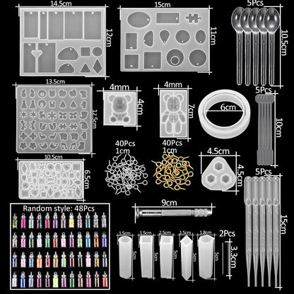 Epoxid-Gussformen-Sets, 15–348 Stück