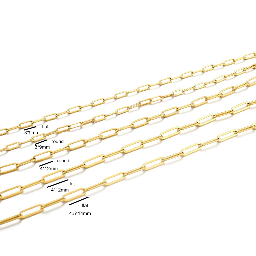 Chaîne en acier inoxydable, chaîne de câbles Rolo, 1 mètre