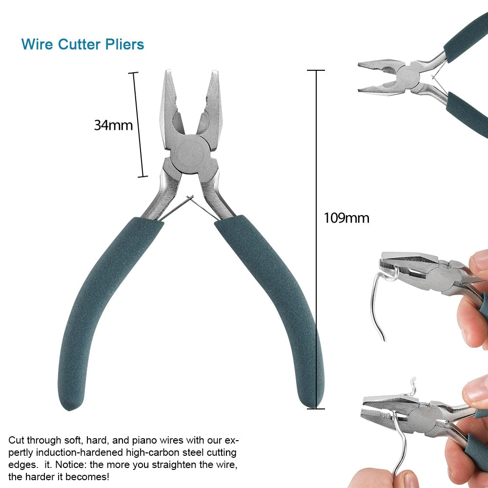 Carbon Steel Jewelry Pliers Hand Tools Round Needle Flat Nose Pliers for  Jewelry Making Equipments Handmade