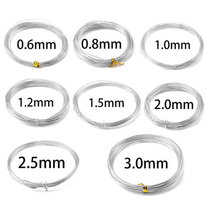 Soft Anodized Metal Aluminum Wire 2-3mm, 2-10M Roll