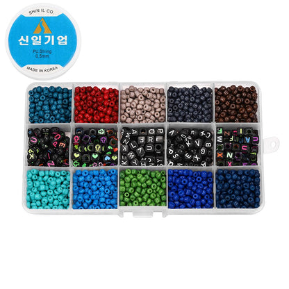 Braided Letter Beads Jewelry Making Kit