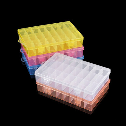 24 Grids Adjustable Jewelry Storage Box