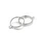 20pcs Silver Plated Adjustable Ring Settings