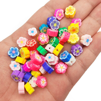 50pcs Mixed Shape Polymer Clay Beads