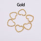 30-100pcs 8-20mm Gold Twisted Jump Rings