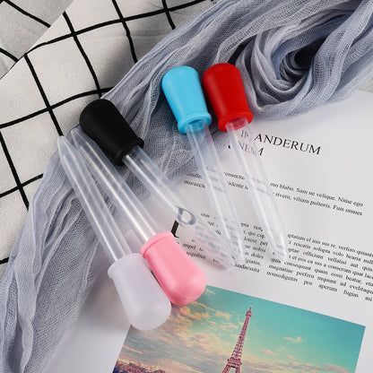 Compte-gouttes gradués en Silicone transparent de 5ml, 2 à 5 pièces, pour l'artisanat et les moules à bonbons