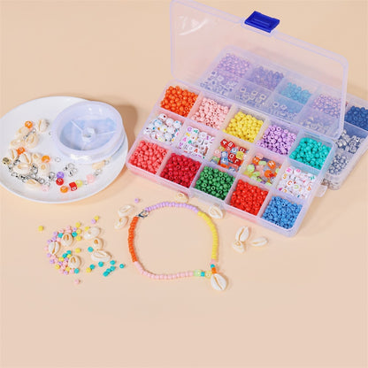 3 mm Charm-Perlen, 9000-teiliges Box-Set