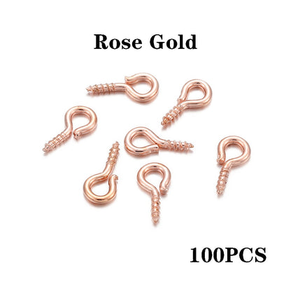 Gold Mini Eye Pins, 100-200pcs 4-10mm