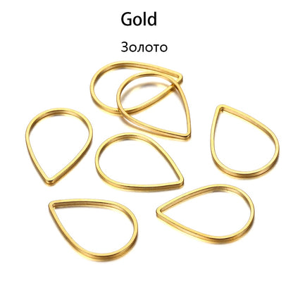 30pcs Teardrop Colorful Jump Rings