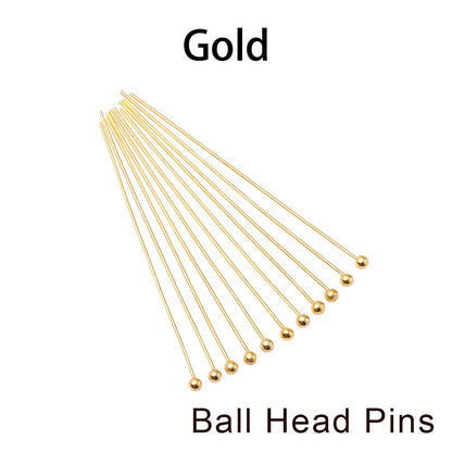 10-50mm Head Pins Connectors, 200pcs