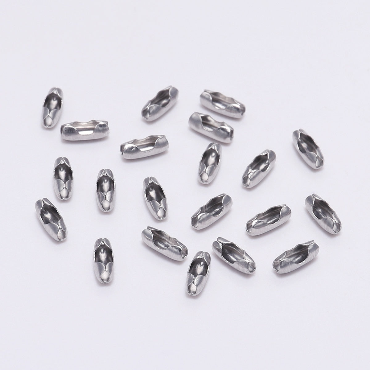 Stainless Steel Ball Chain Connector Clasps 1.5-3.2mm, 50pcs