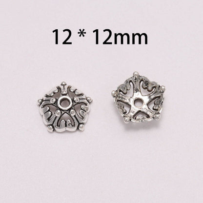 12 mm antike Sternblumen-Perlenkappen, 20 Stück